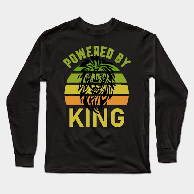 Powered by king Long Sleeve T-Shirt by Imutobi